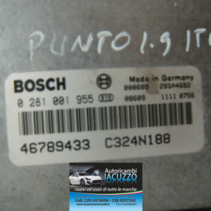 CENTRALINA BOSCH FIAT PUNTO 1.9 JTD 0281001955