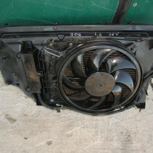 RADIATORE ELETTROVENTOLA CONVOGLIATORE RADIATORE A.C PEUGEOT 206